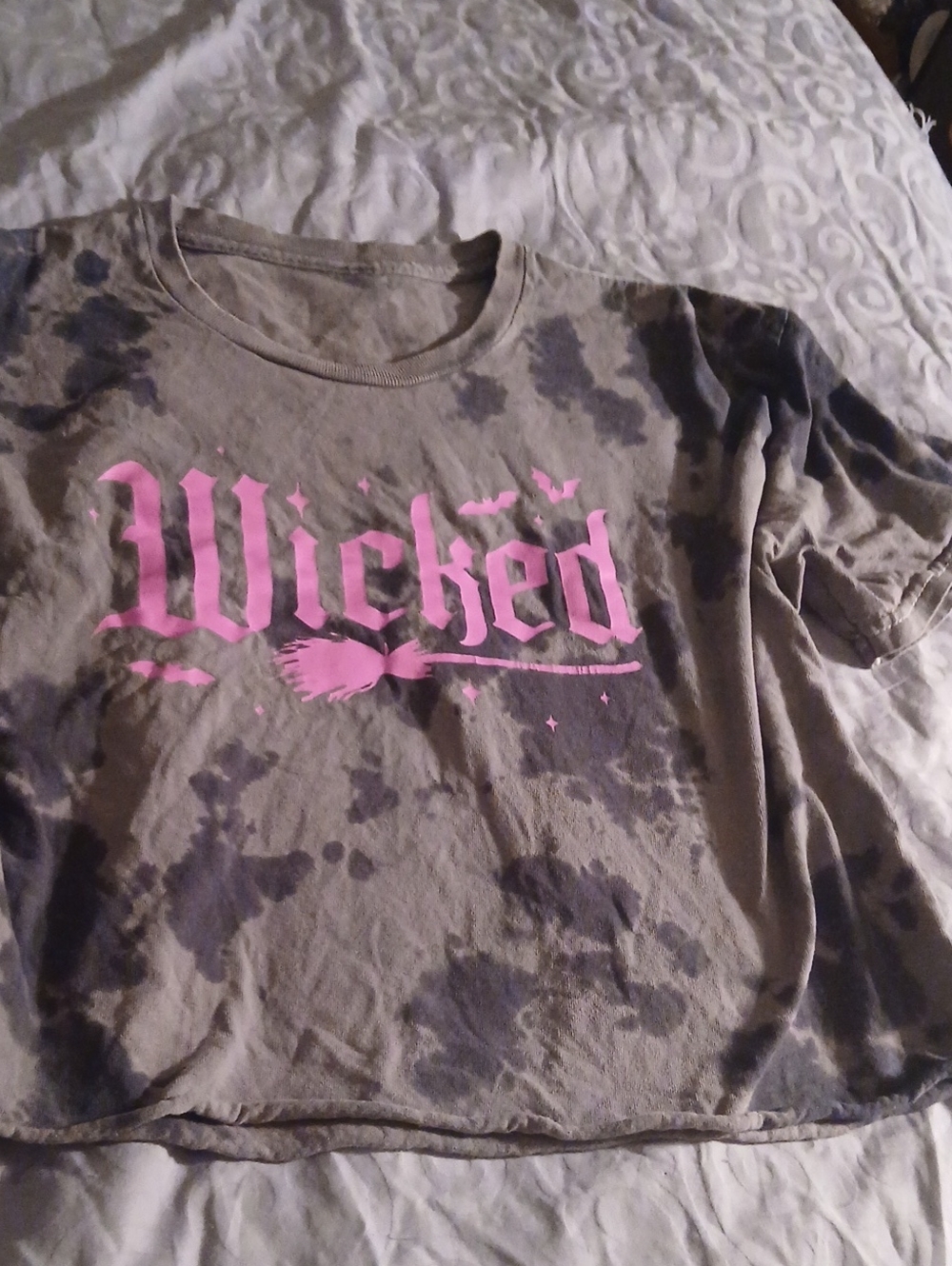 Wicked Tie-Dye Womens Crop Top